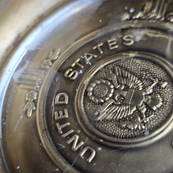 Vintage United States Senate Brass Ashtray Trinket Dish Political Memorabilia - Picture 8 of 10